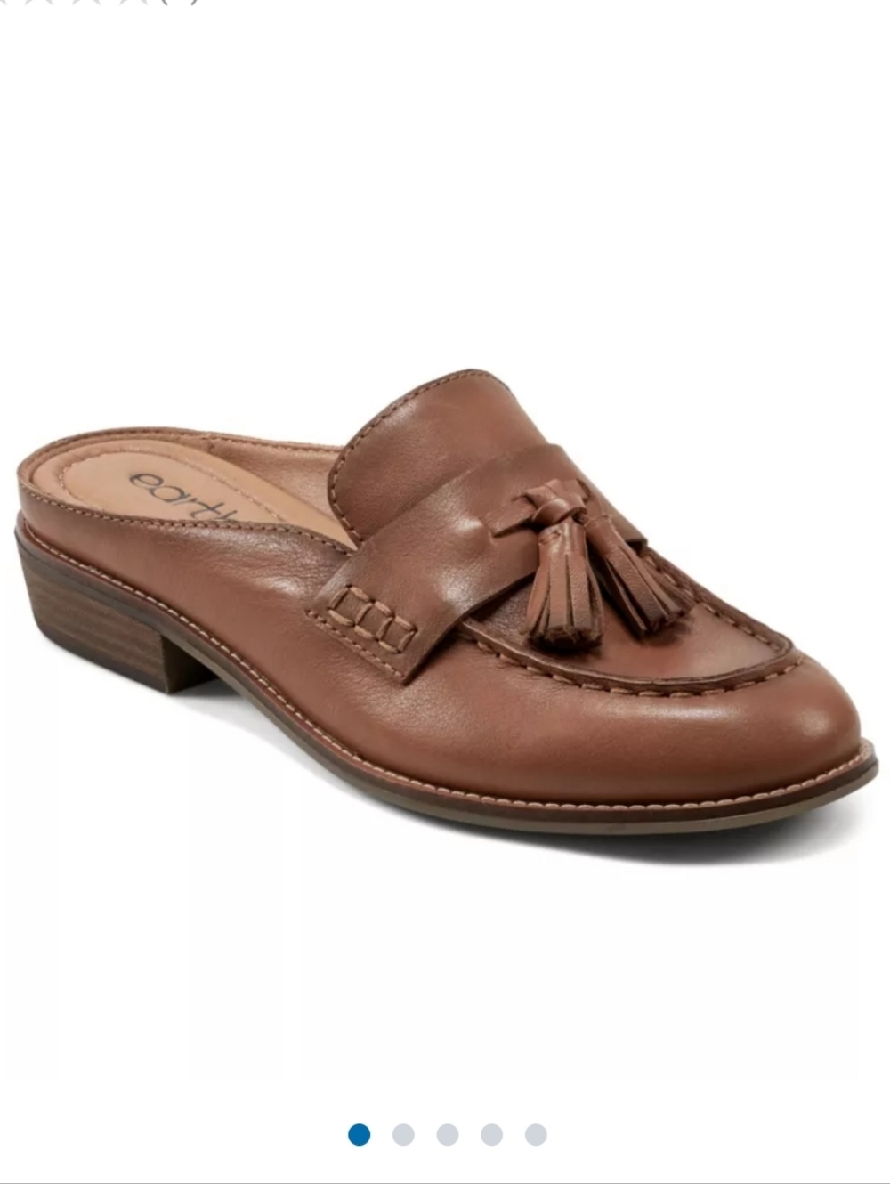 Earth Everett Casual Slip-on Round Toe Loafers Sz 9 Color: Medium Brown Leather